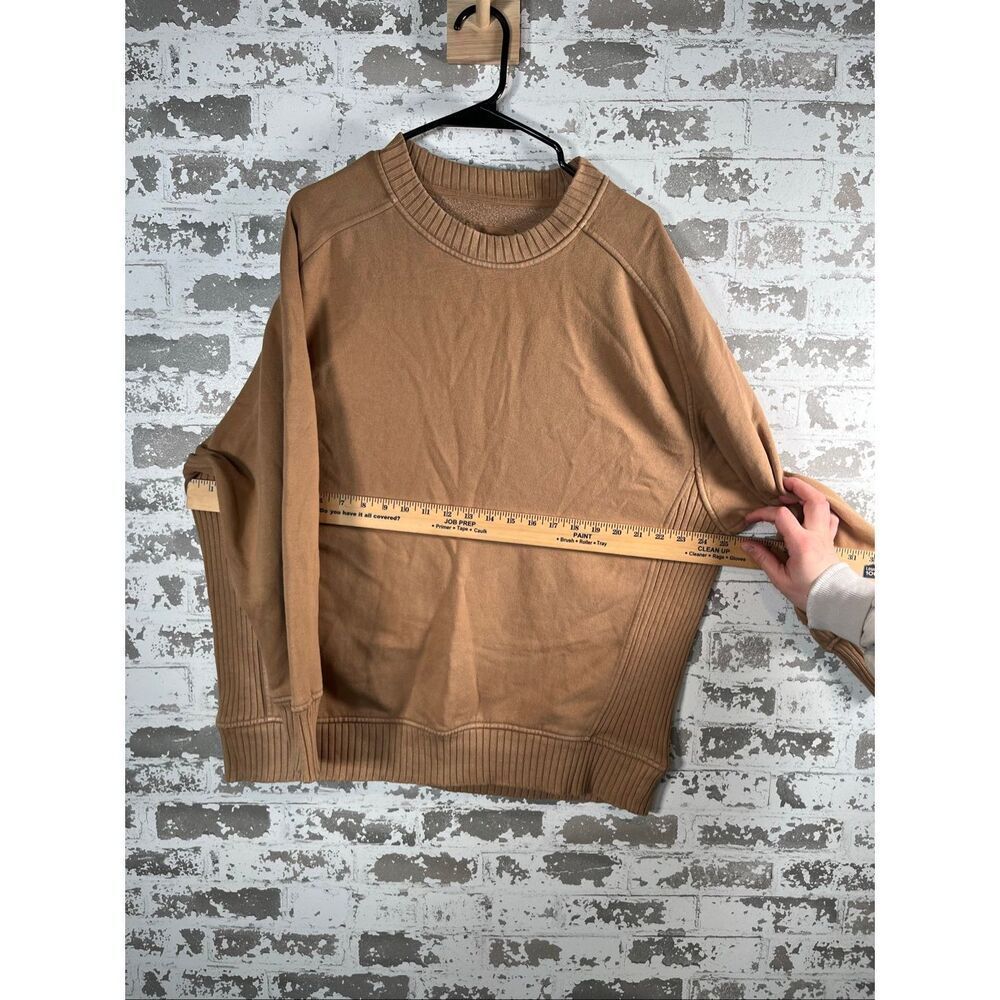 Aerie | women tan crewneck pullover long sleeve - Picture 4 of 8